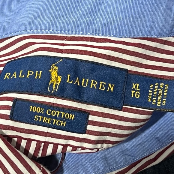 Polo Ralph Lauren Striped Stretch Button Down Long Sleeve Shirt Mens - Picture 2 of 4
